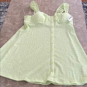 No Boundaries Light Green Halter dress